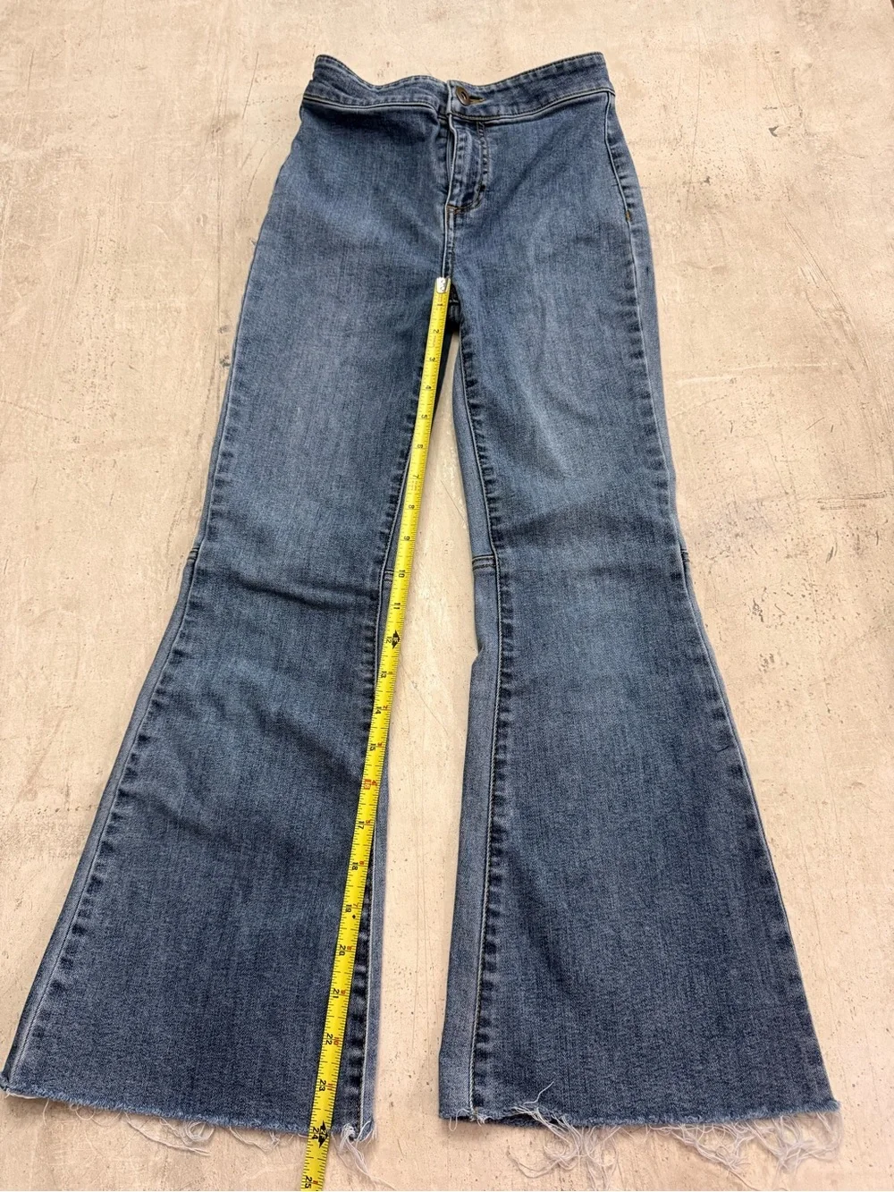 Chelsea & Violet Girls Flare Jeans Blue Denim Size M (10/12)